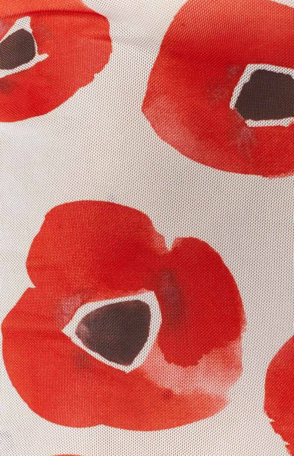 OMIGHTY Painted Flowers Mesh Dress