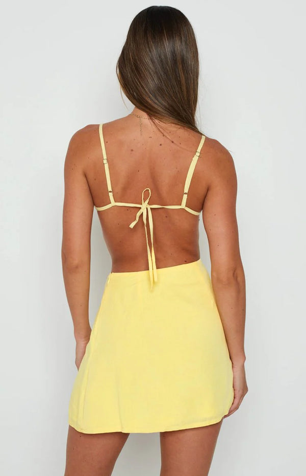 Tao Yellow Mini Dress